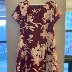 pink floral dress